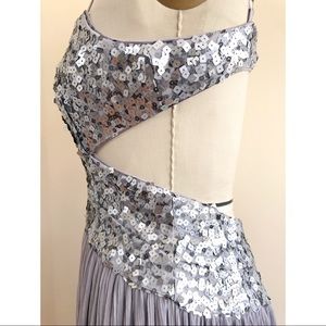 Jessica Simpson Cut-out Sequin Gown
